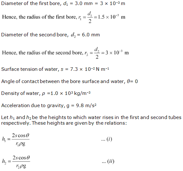 Ncert Solutions For Class Science Physics Cbse Chapter Mechanical Properties Of Fluids