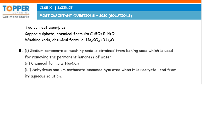 Baking soda formula