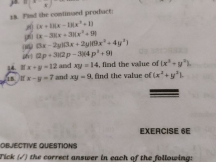 If X 2 Y 2 29 And Xy 2 Find The Value Of X Y Mathematics Topperlearning Com Wds71hnn