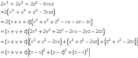 Prove That 2x3 2y3 2z3 6xyz X Y Z X Y 2 Y Z 2 Z X 2 Hence Evaluate 2 7 3 2 9 3 2 13 3 6 7 9 13 Mathematics Topperlearning Com V780o2jj