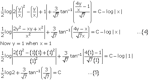 Solve The Following Differential Equation X2 Y2 Dx 2xy Dy 0 Given That Y 1 When X 1 Or Solve The Following Differential Equation If Y 1 When X 1 Mathematics Topperlearning Com 23887hoo