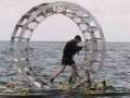 Human-Powered Hamster Wheel Craft To Make Passage
