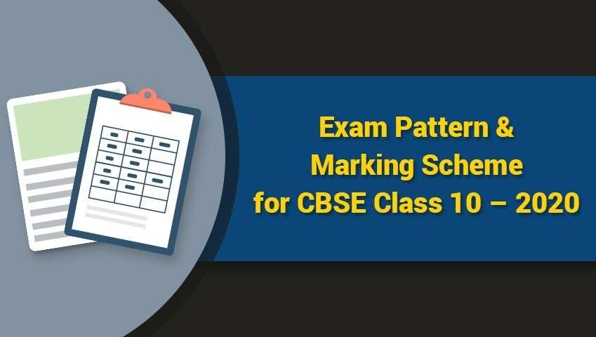 Exam Pattern and Marking Scheme for CBSE Class 10 - 2020