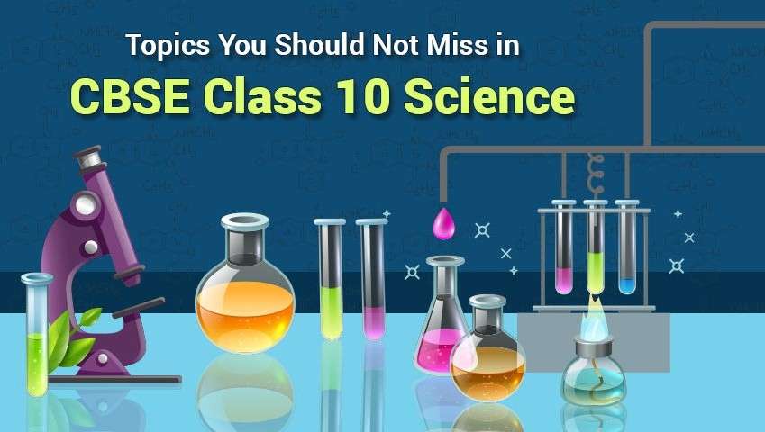 Topics You Should Not Miss in CBSE Class 10 Science