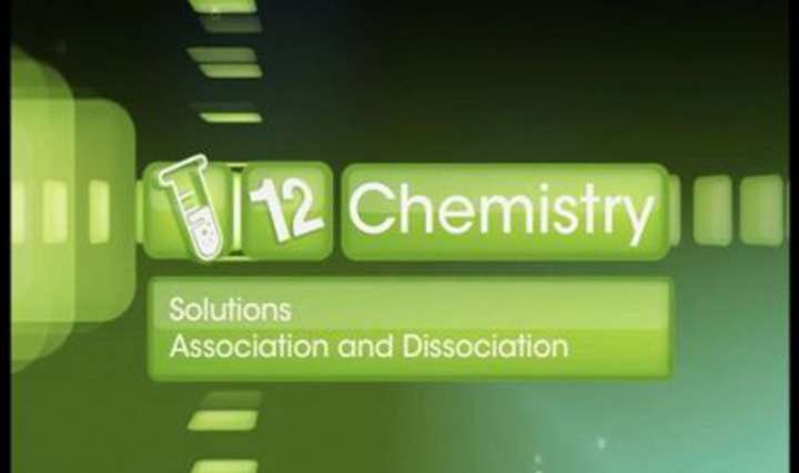 Association and dissociation of compounds - 