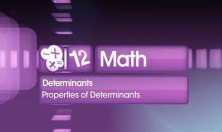 About properties of determinants - 