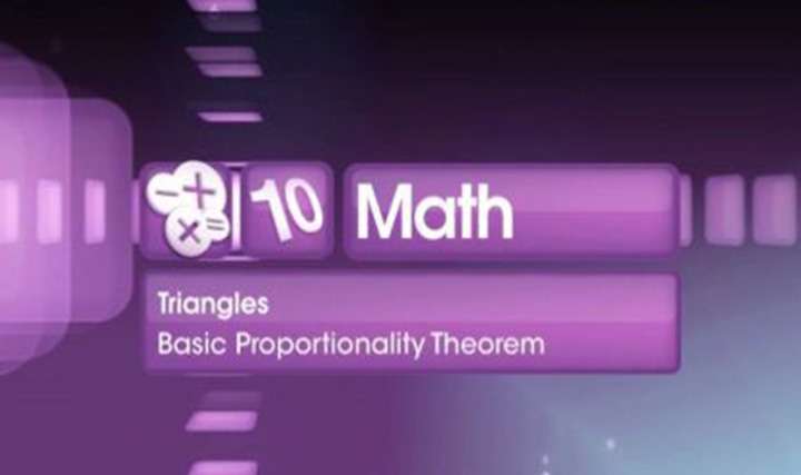 Basic Proportionality Theorem - 
