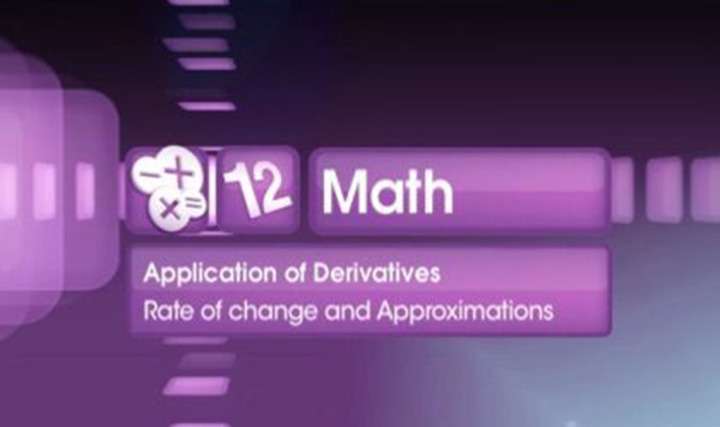 Determine the rate of change of quantities using derivatives - 