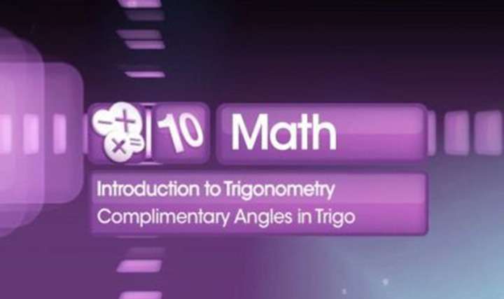  Trigonometric ratios of complementary angles - 