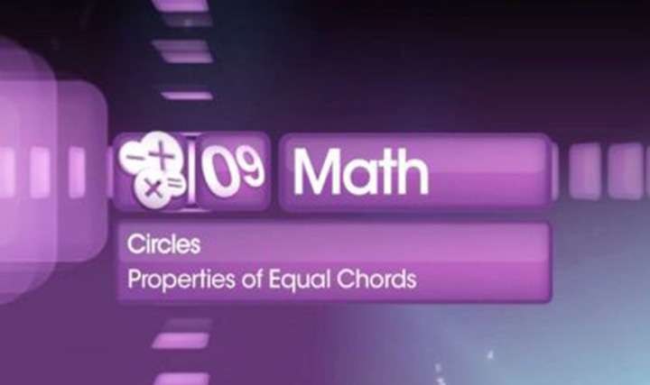 Properties of Equal Chords - 
