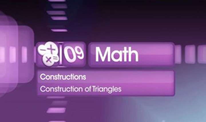 Construction of Triangles - 