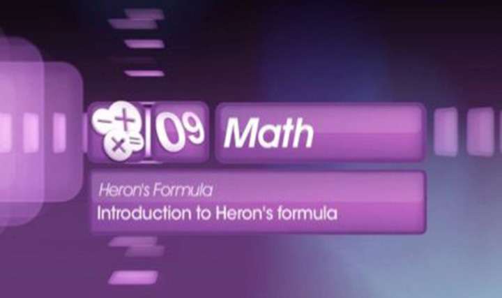 Concepts and problem solving based on Heron's formula - 
