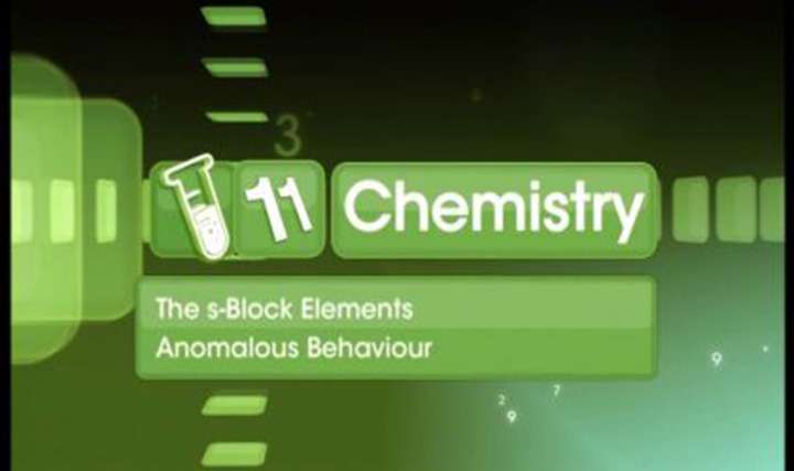 The s-Block Elements - Anomalous Behaviour of Lithium and Beryllium - Part 1