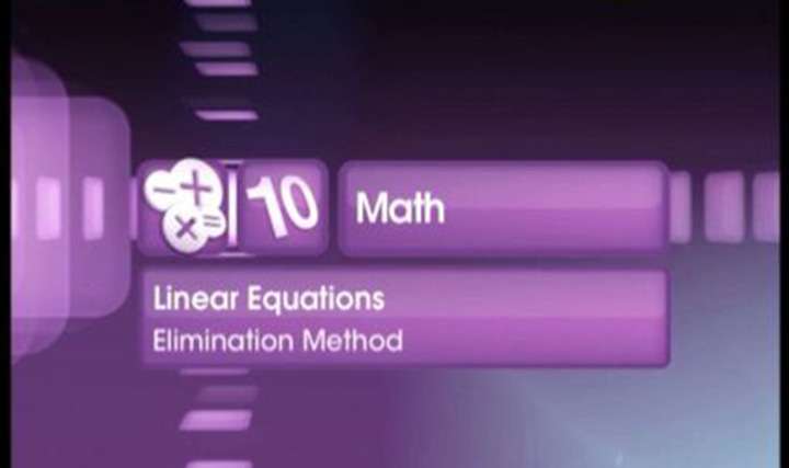 Elimination Method - 