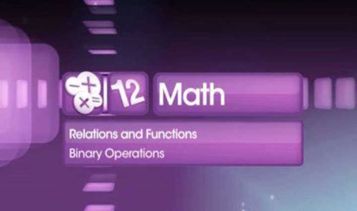 Binary operations in relations and functions - 