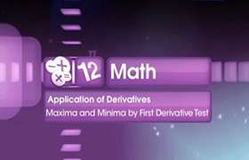 Maxima and Minima using first derivative test ...