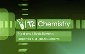 Study of properties of d block elements 