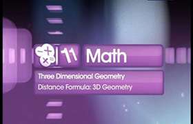 Distance formula: 3D Geometry 
