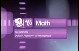 Division Algorithm For Polynomials ...