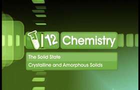 Concepts related to crystalline and amorphous solids ...