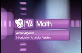 Introduction to vector algebra 