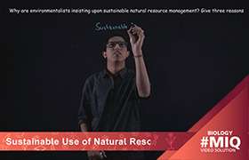 Sustainable Use of Natural Resource 