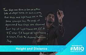 Height and distance_Application of trigo 3 ...