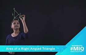 Area of a right angled triangle 