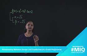 Relationship between Zeroes and Coefficinet of a Cubic  ...