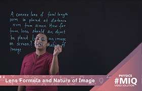 Lens formula and nature of image 