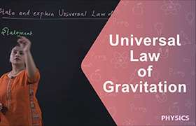 Universal law of gravitation 