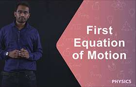 first equation of motion 