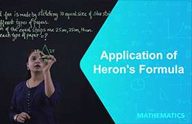 Application of Heron's Formula - 1 