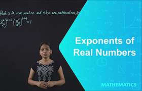 Exponents of real numbers - 2 