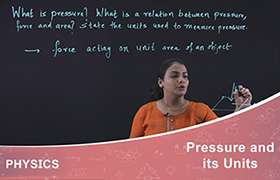 Pressure and its units 