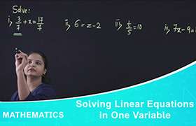 Solving Linear Equations in one variable 