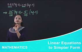 Linear Equations to Simpler Form 