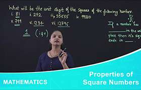 Properties of Square Numbers 