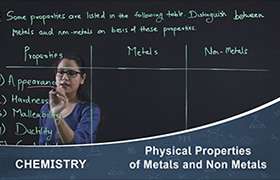 Physical properties of metals and non-metals 