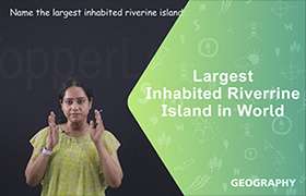 Largest inhabited riverine island in the world 