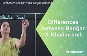 Differences between the Bangar and the Khadar soil ...