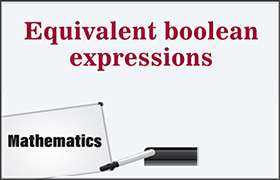 Equivalent boolean expressions 