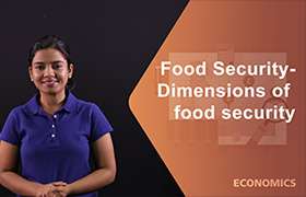 Food Security. Dimensions of food security 