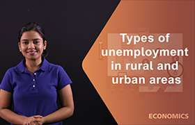 Types of unemployment in rural and urban areas 