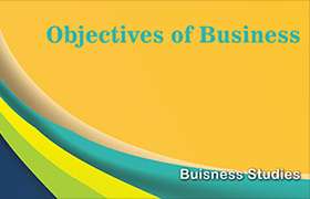 Objectives of Business 