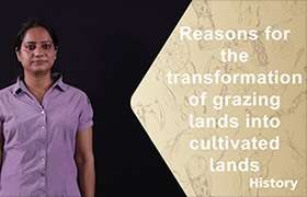 Reasons for the transformation of grazing lands into cu ...
