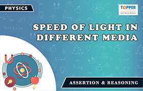 Speed of light in different media 