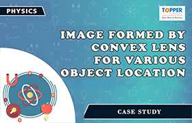 Image formed by convex lens for various object location 