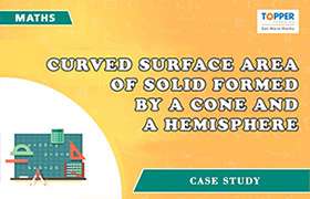 Curved surface area of solid formed by a cone and a hem ...