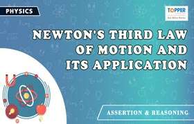 Newton's Third Law Of Motion and its application 